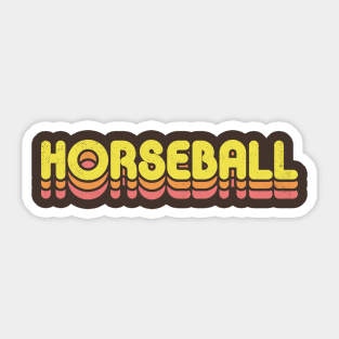 Retro Horseball Sticker